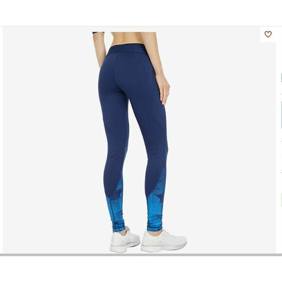 adidas FK1033 Women's Size L-TALL Team Navy Blue USA Long Volleyball Tights $70 - Picture 2 of 2